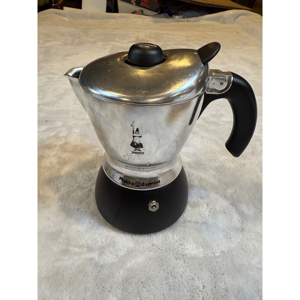Bialetti Mukka Express Stovetop Cappuccino Maker 2 Cup Espresso Moka Pot